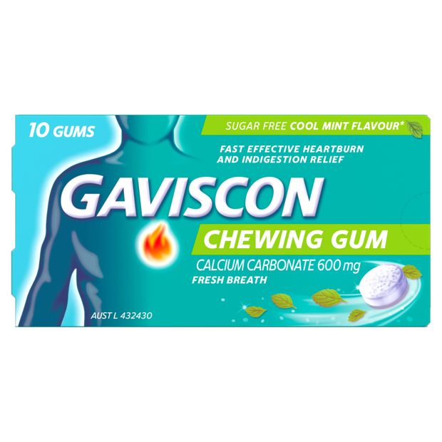 10 Pack Gaviscon Chewing Gum