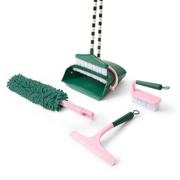 Anko 4 Piece Cleaning Tool Set - Stripe