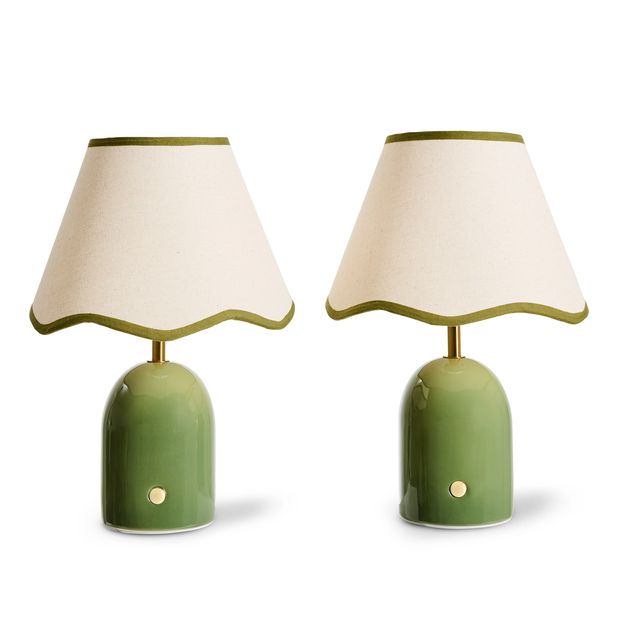 Anko 2 Pack Olympia Touch Lamps - Green