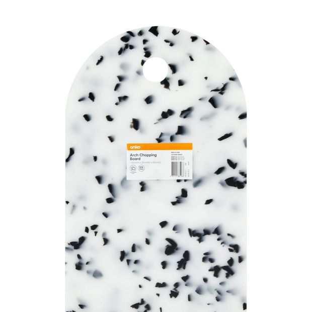 Anko Arch Chopping Board - White and Black