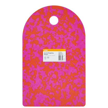 Anko Arch Chopping Board - Orange and Pink