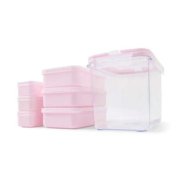 Anko 7 Piece Meal Prep Set - Pink