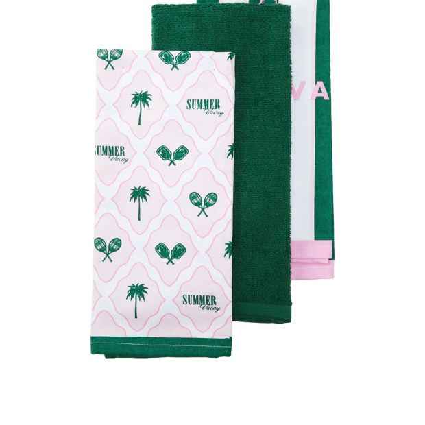 Anko 3 Pack Summer Vacay Tea Towels