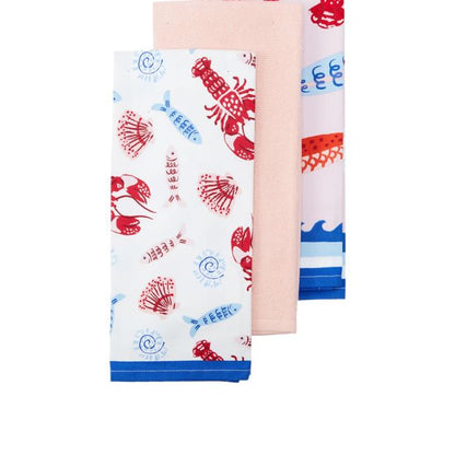 Anko 3 Pack Sardine Summer Tea Towels