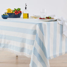 Anko Extra Large Blue Stripe Tablecloth