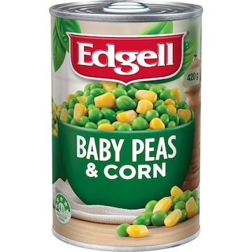 Edgell Baby Peas & Corn 420g