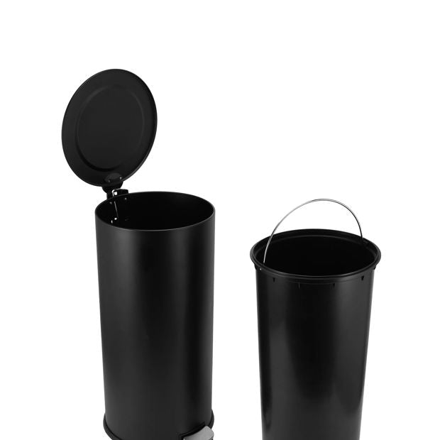 Anko 28L Pedal Bin - Black