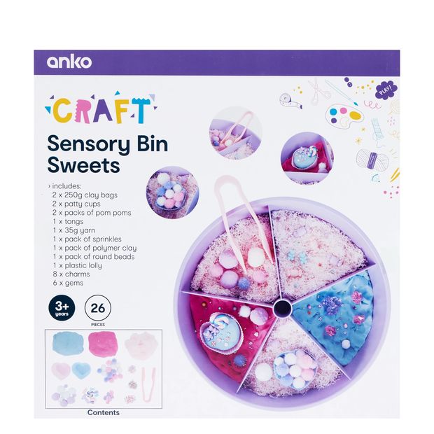 Anko 26 Piece Sensory Bin - Sweets