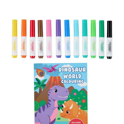 Anko On The Go Dino Colouring Marker Case