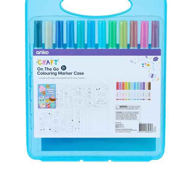 Anko On The Go Colouring Marker Case