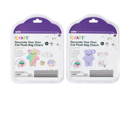 Anko Decorate Your Own Plush Cat Bag Charm - Assorted