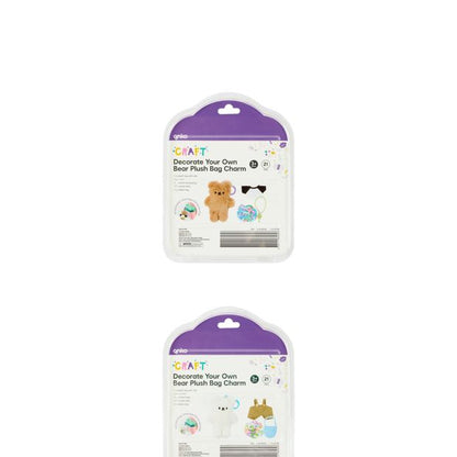 Anko 21 Piece Decorate Your Own Bear Plush Bag Charm - Assorted