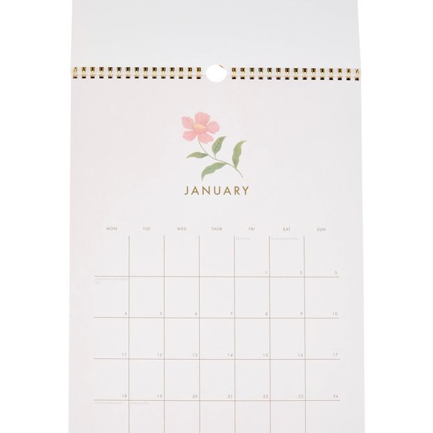 Anko 2027 Wall Flower Calendar