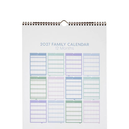 Anko 2027 Wall Family Calendar