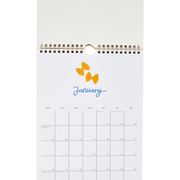 Anko 2027 Wall Pasta Calendar