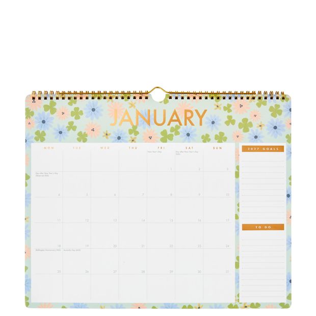 Anko 2027 Wall Flower Calendar