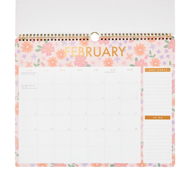 Anko 2027 Wall Flower Calendar