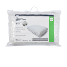 Anko Adjustable Memory Foam Pillow - Medium Profile - White