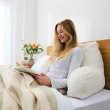 Anko Faux Fur Back Rest Pillow - White