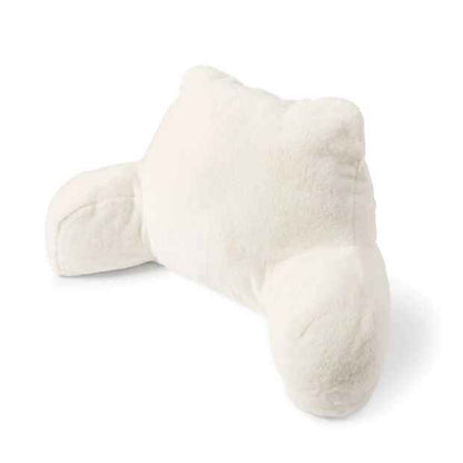 Anko Faux Fur Back Rest Pillow - White