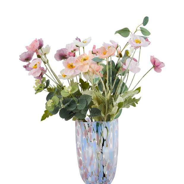 Glass Confetti Pattern Vase