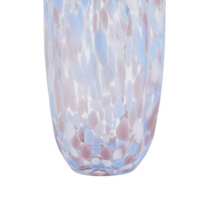 Glass Confetti Pattern Vase