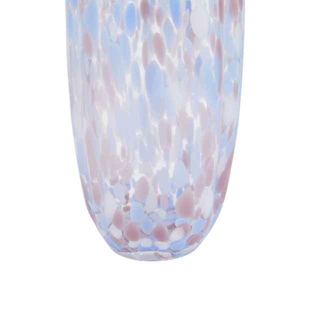 Glass Confetti Pattern Vase