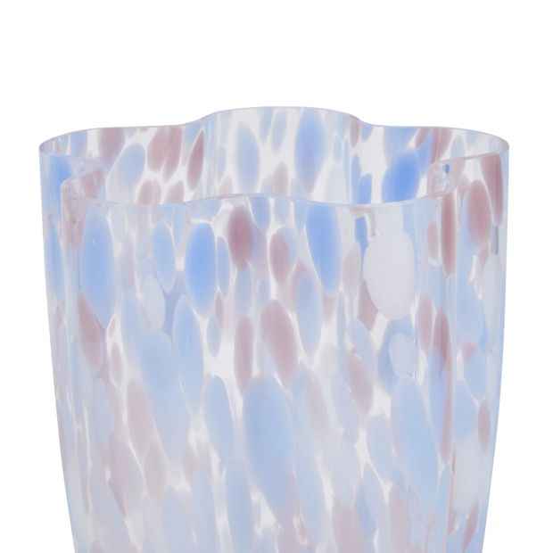 Glass Confetti Pattern Vase