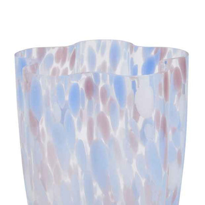 Glass Confetti Pattern Vase