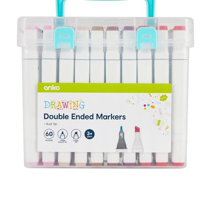 Anko 60 Pack Double Ended Markers