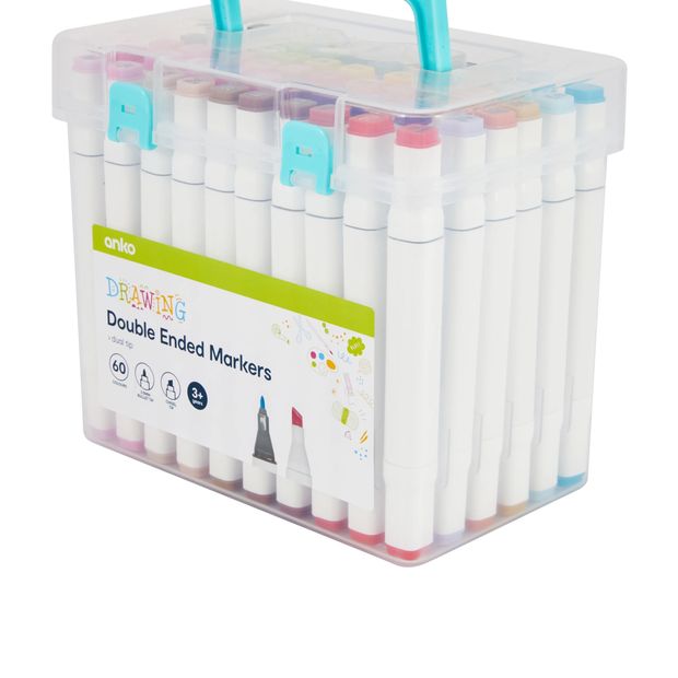 Anko 60 Pack Double Ended Markers