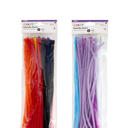 Anko 100 Piece Chenille Sticks - Assorted