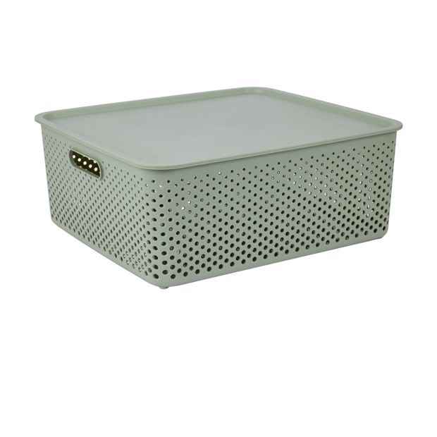 Anko 19L Dot Container - Green