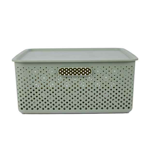 Anko 19L Dot Container - Green