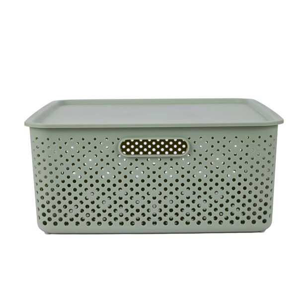 Anko 19L Dot Container - Green