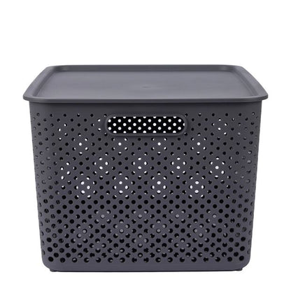 Anko 18L Dot Container - Charcoal