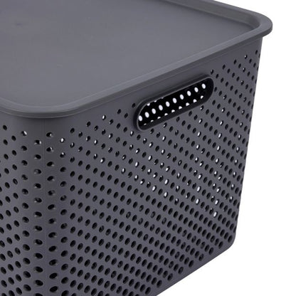 Anko 18L Dot Container - Charcoal