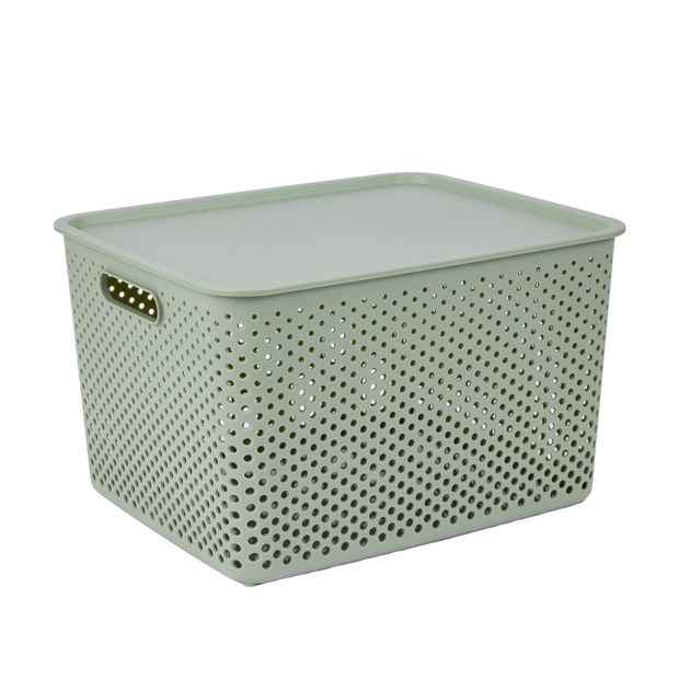 Anko 18L Dot Container - Green