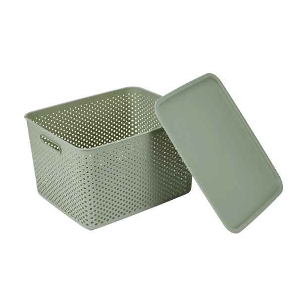 Anko 18L Dot Container - Green