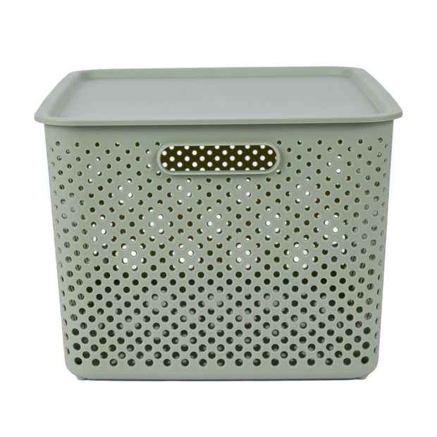 Anko 18L Dot Container - Green