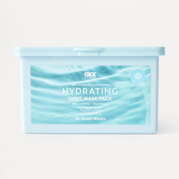 OXX Beauty 30 Pack Deep Hydration and Smoothing Hydrating Sheet Masks - Centella and Glutathione