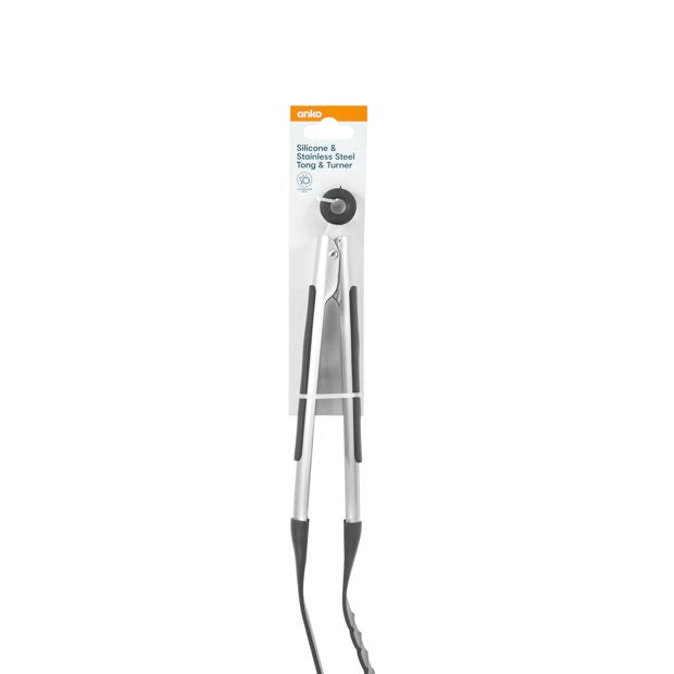 Anko Silicone and Stainless Steel Tong and Turner