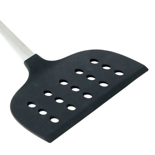 Anko Silicone & Stainless Steel Large Slotted Turner with Soft Touch Handle