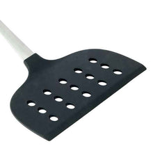 Anko Silicone & Stainless Steel Large Slotted Turner with Soft Touch Handle