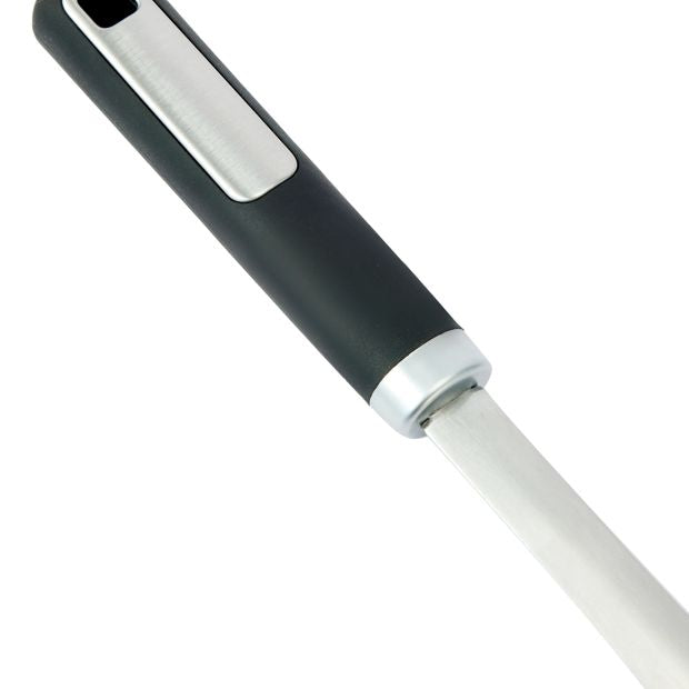 Anko Silicone & Stainless Steel Large Slotted Turner with Soft Touch Handle