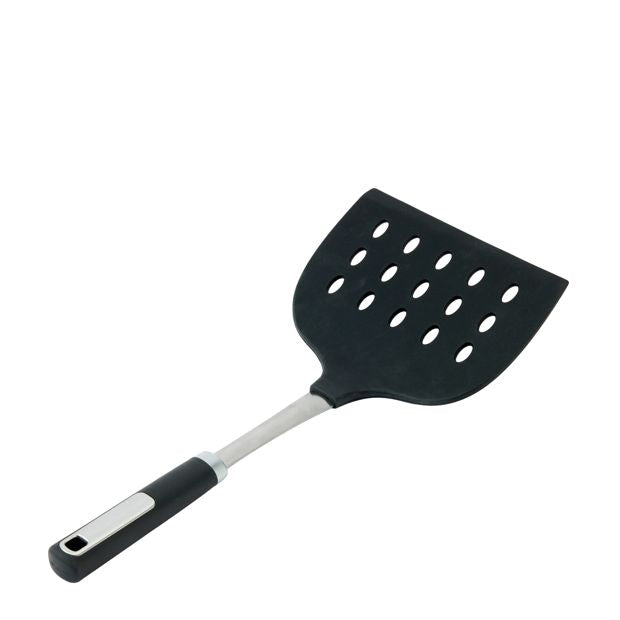 Anko Silicone & Stainless Steel Large Slotted Turner with Soft Touch Handle