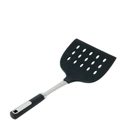 Anko Silicone & Stainless Steel Large Slotted Turner with Soft Touch Handle