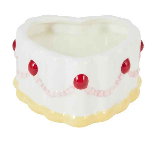 Anko Ceramic Heart Tea Cake Candle