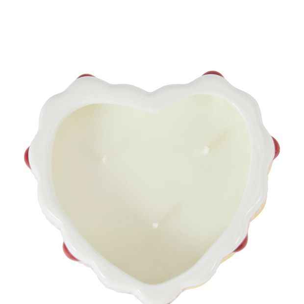 Anko Ceramic Heart Tea Cake Candle