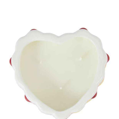 Anko Ceramic Heart Tea Cake Candle